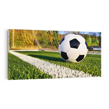 Obraz na płótnie 120x60 - Pasja na Boisku: Piłka Nożna - boisko, piłka