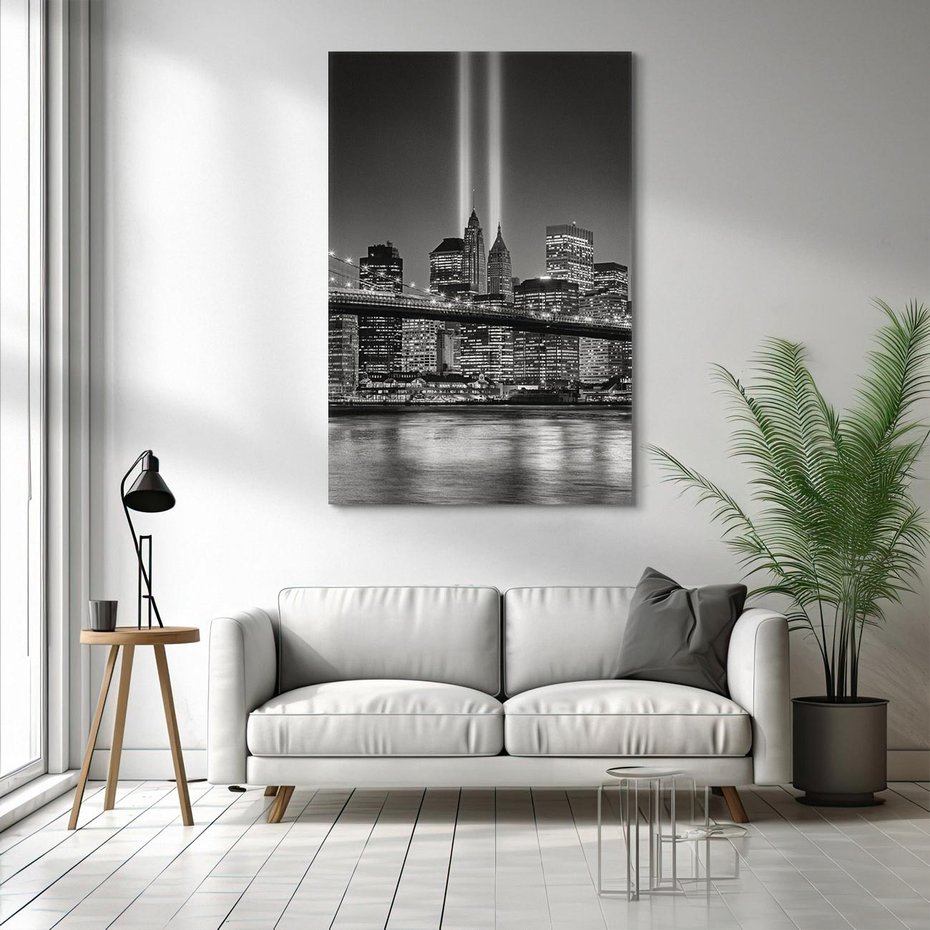 Obraz na płótnie 80x120 - Miasto ożywione nocą - miasto, noc