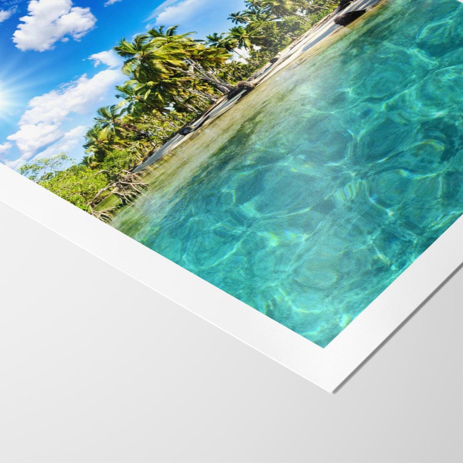 Plakat bez ramy 40x50 - Rajskie wakacje na plaży - plaża, wakacje