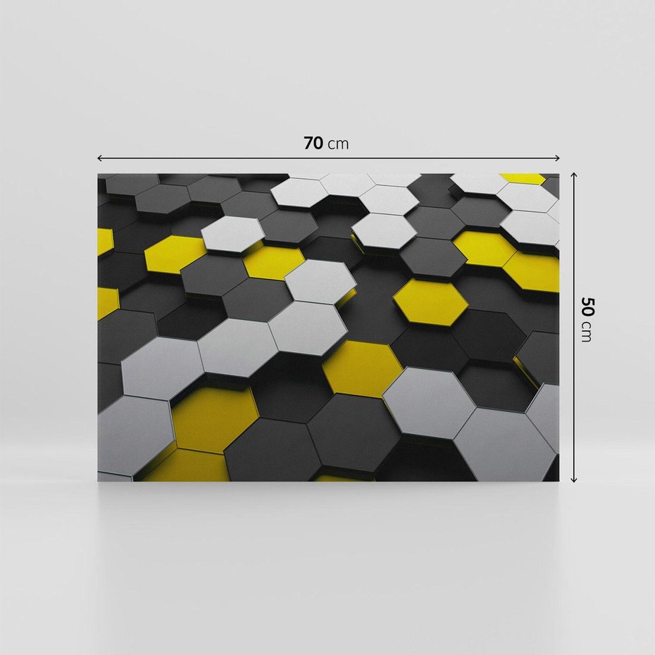 Obraz na płótnie 70x50 - Wymiar abstrakcji - 3D, abstrakcja