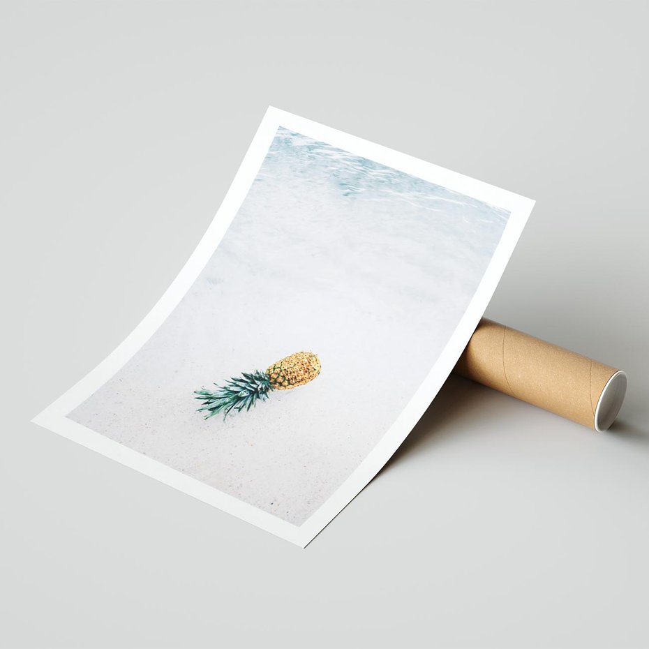 Plakat bez ramy 21x30 - Smak Tropików - morze, plaża