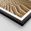 Plakat w ramie 30x40 - Piasek i Nieskończoność - pustynia, piasek - rama czarna