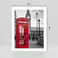 Plakat bez ramy 40x50 - Budka w Londynie - Londyn, budka