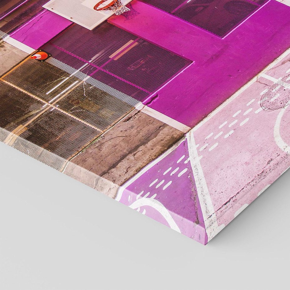 Obraz na płótnie 50x50 - Boisko Koszykówki - Pasja Sportowego Ducha - boisko, koszykówka