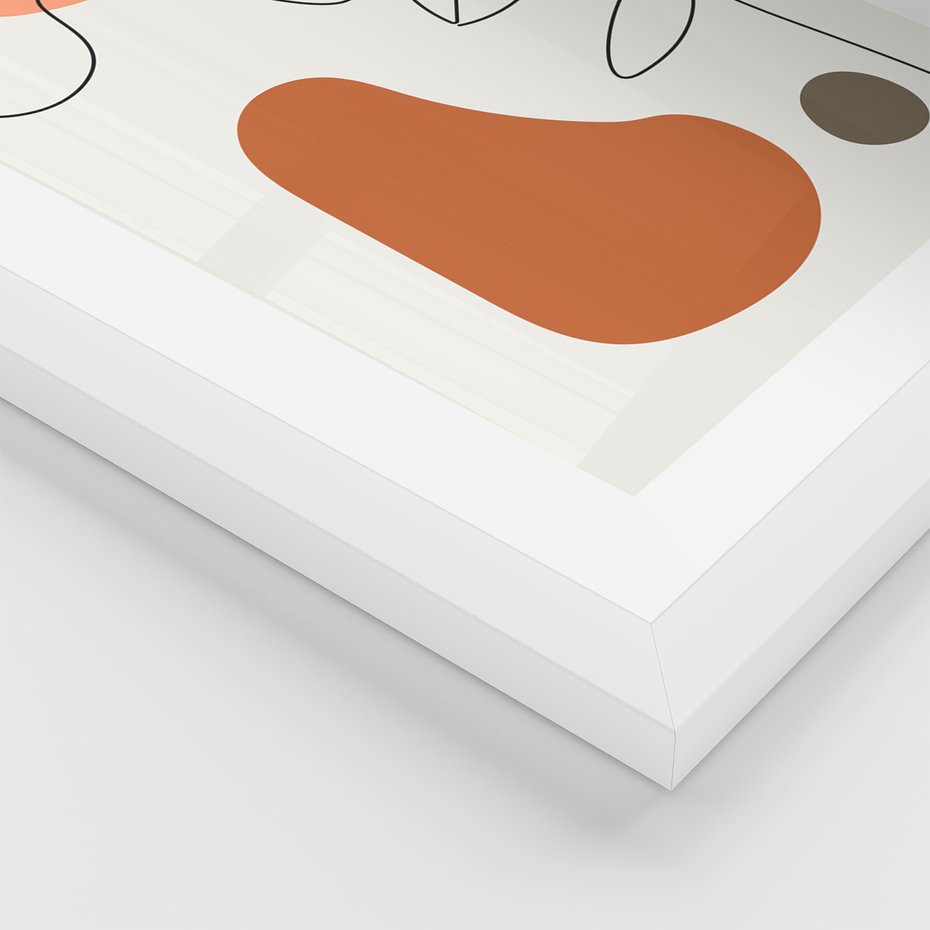 Zestaw obrazy w ramie 50x70 galeria - Graficzne, twarze, kobiet, nowoczesny - rama biała