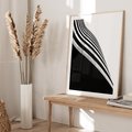 Plakat w ramie 40x50 - Architektoniczna Fala - architektura, falowany budynek - rama drewno