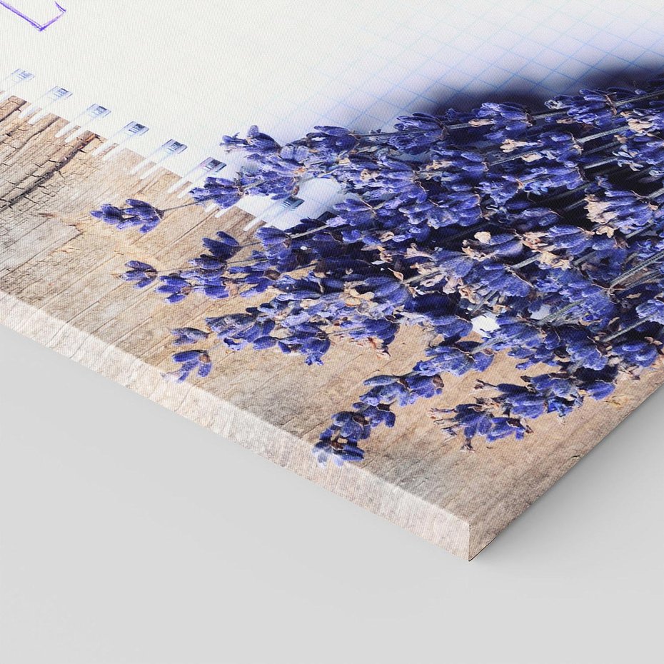 Obraz na płótnie 40x40 - Lawendowa Magia - lawenda, fiolet