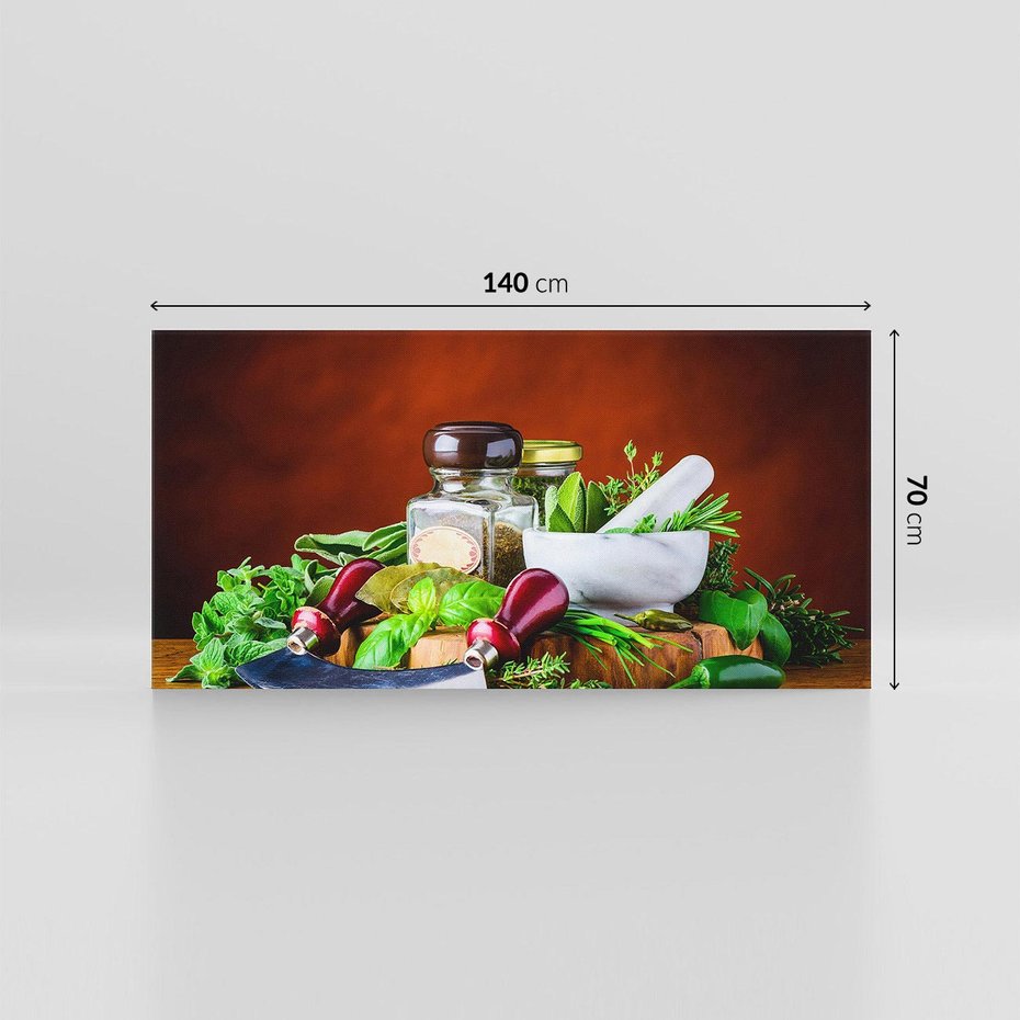 Obraz na płótnie 140x70 - Kulinarna przygoda - do kuchni, przyprawy
