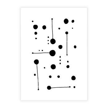 Plakat bez ramy 21x30 - Złudne Odbicia - abstrakcja, minimalizm