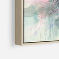 Obraz w ramie 70x50 - Efemeryczne Kwitnienie Drzew - akwarela, rozmyte pastelowe tłó - rama drewno