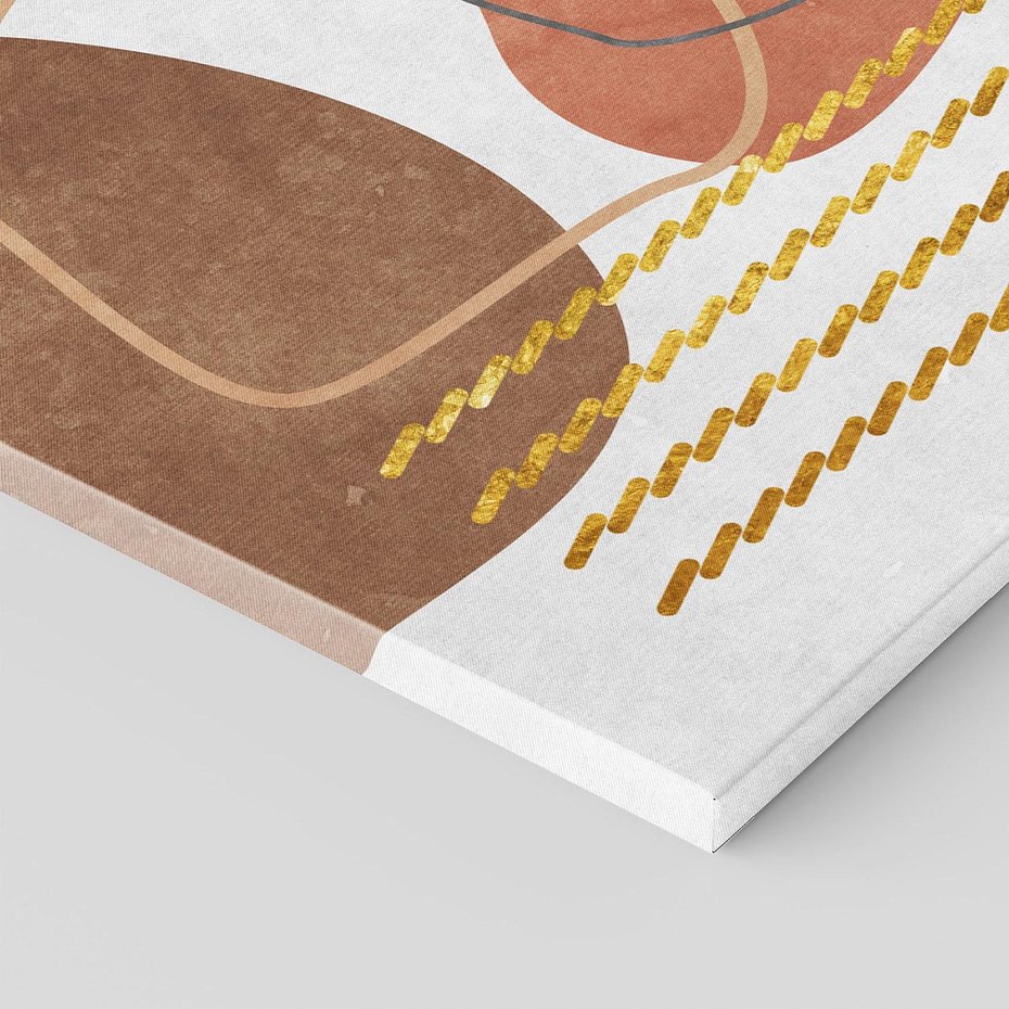 Obraz na płótnie 30x30 - Odbicie światła serca - abstrakcyjne rozlane plamy, boho styl