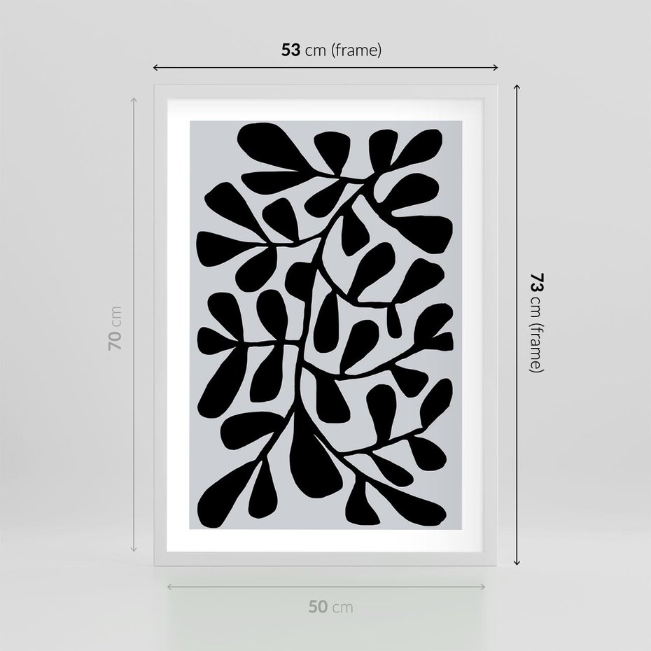 Plakat w ramie 50x70 - Echa Wyobraźni - matisse, sztuka nowoczesna - rama biała