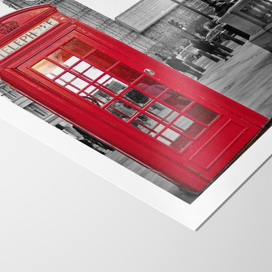Plakat bez ramy 21x30 - Budka w Londynie - Londyn, budka