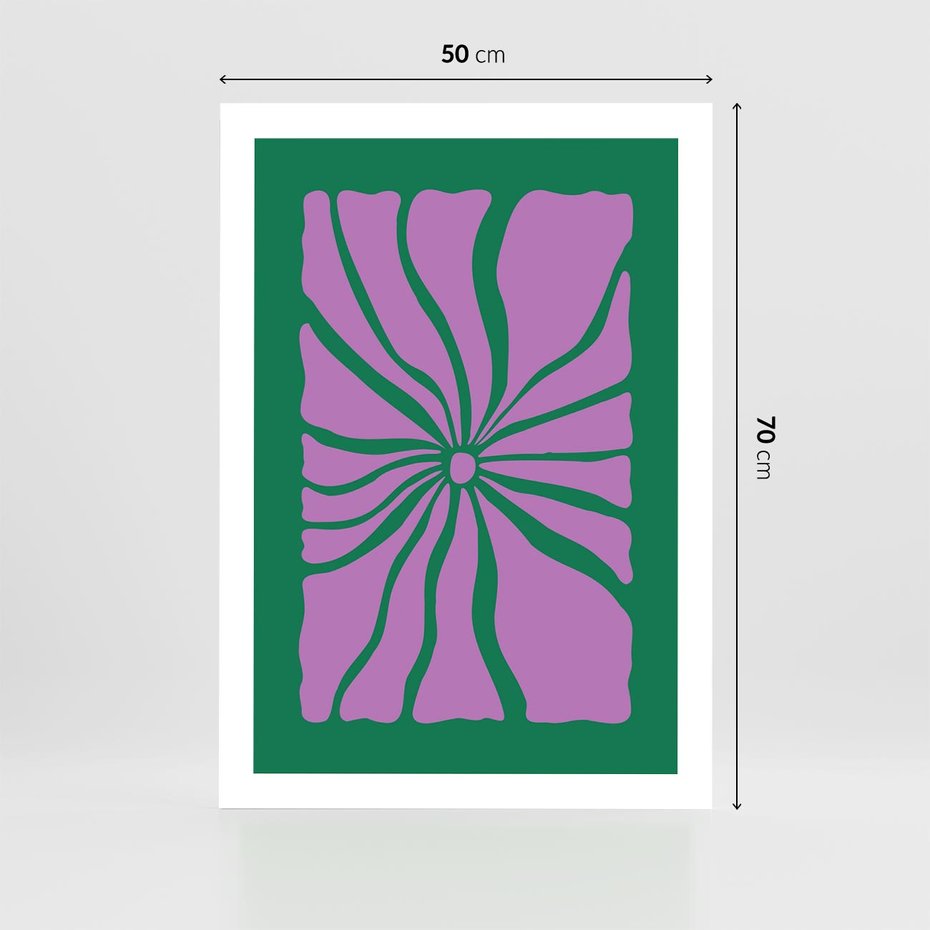 Plakat bez ramy 50x70 - Bezczasowe Impresje - abstrakcyjny plakat, boho styl