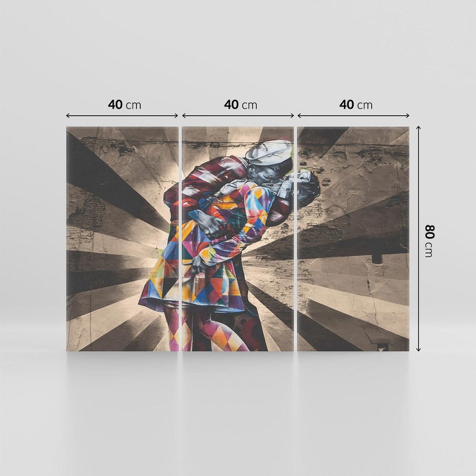 Obraz na płótnie 120x80 - Marynarz w świecie graffiti - marynarz, graffiti