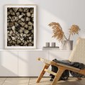 Plakat w ramie 30x40 - Piękno Drewna - belki drewna, drewno - rama drewno