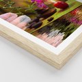 Plakat w ramie 40x50 - Światło Świecących Kwiatów w Spa - spa, świaca - rama drewno