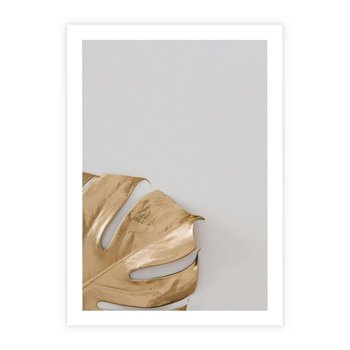 Plakat bez ramy 21x30 - Natury Szlachetność - złote, liście