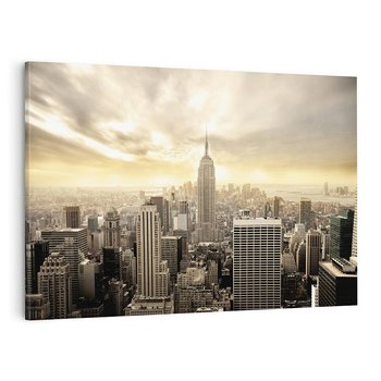 Obraz na płótnie 120x80 - Magia Manhattanu: miasto, które nigdy nie śpi - Manhattan, NY