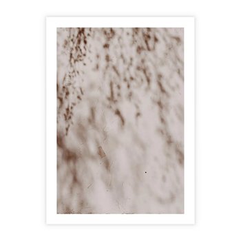 Plakat bez ramy 50x70 - Cień Gałęzi - beżowa ściana, cień gałęzi