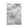 Plakat bez ramy 50x70 - Kreatywna Forma - geometryczny, 3D