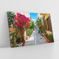 Obraz na płótnie 70x50 - Urok uliczek i miasteczka - Grecja, uliczka