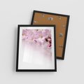 Plakat w ramie 40x50 - Kwitnąca Wiśnia - kwiaty, kwitnącej - rama czarna