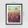 Plakat w ramie 40x50 - Nowy Jork w oczach - Nowy Jork - rama czarna