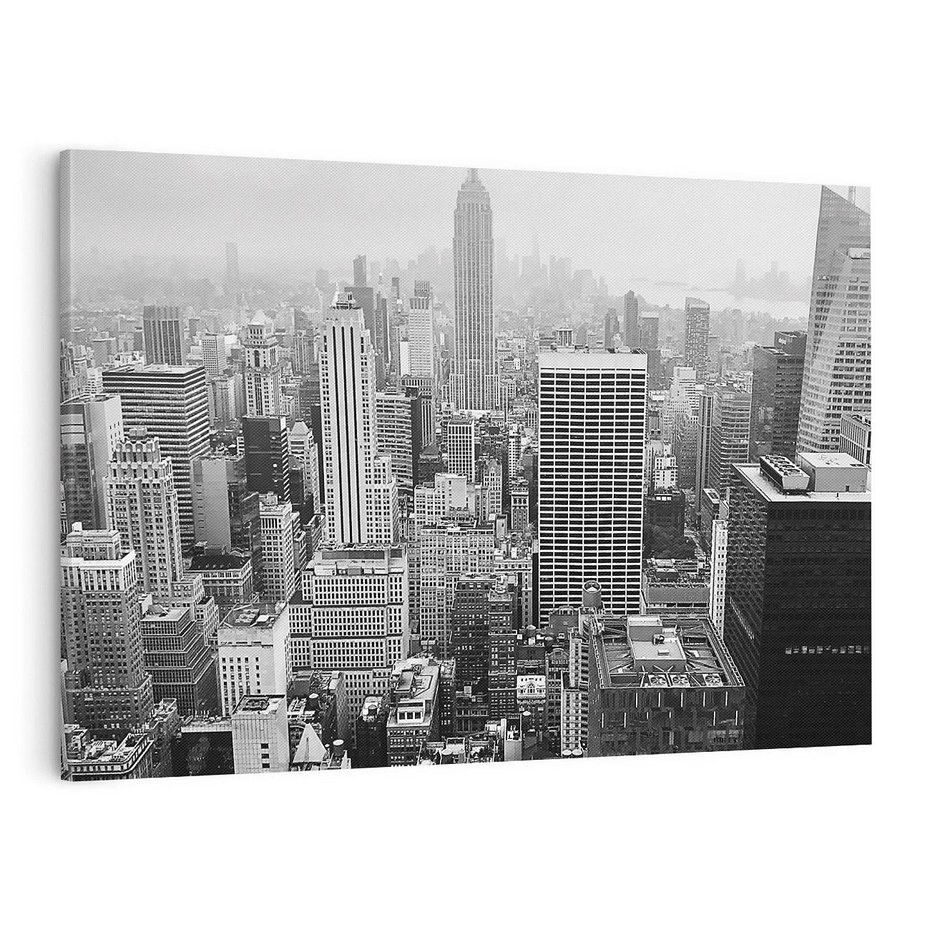 Obraz na płótnie 100x70 - Majestatyczne Wysokości - Nowy Jork, wieżowce