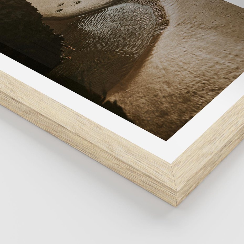 Plakat w ramie 30x40 - Relaksujący Raj - plaża, morze - rama drewno