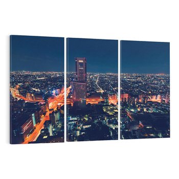 Obraz na płótnie 120x80 - światła i tradycja - Japonia, Tokio