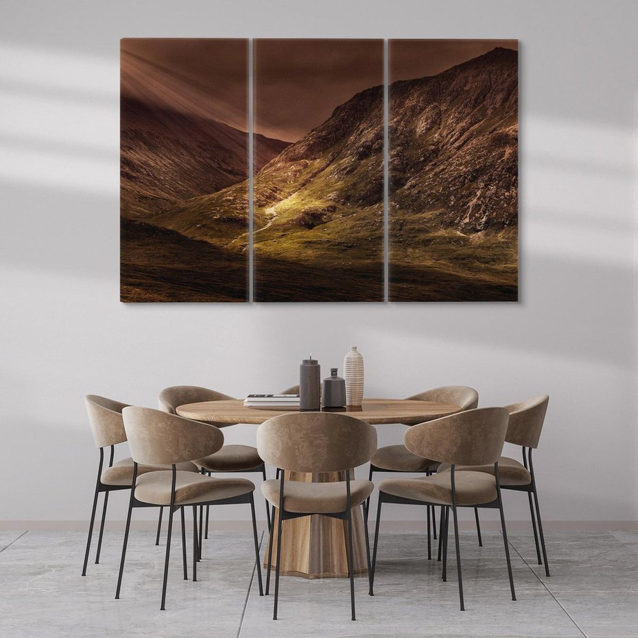 Obraz na płótnie 120x80 - Górska sceneria - góry, krajobraz