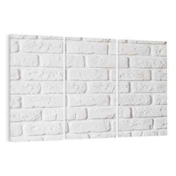 Obraz na płótnie 120x80 - Wymiarowa Struktura - ściana, cegła