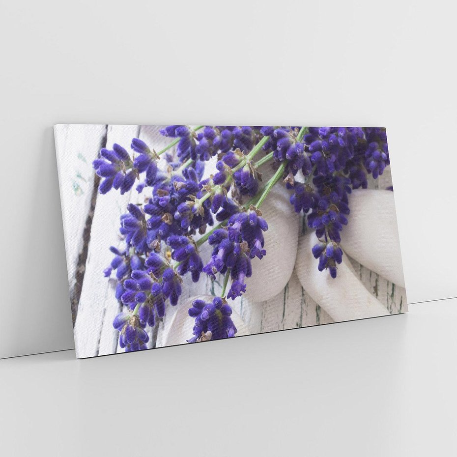 Obraz na płótnie 120x60 - relaks z aromatem - lawenda, spa