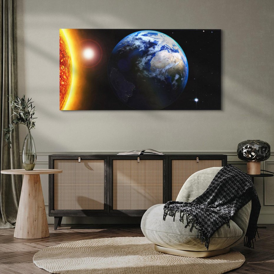 Obraz na płótnie 120x60 - Piękno Ziemi - kosmos, ziemia