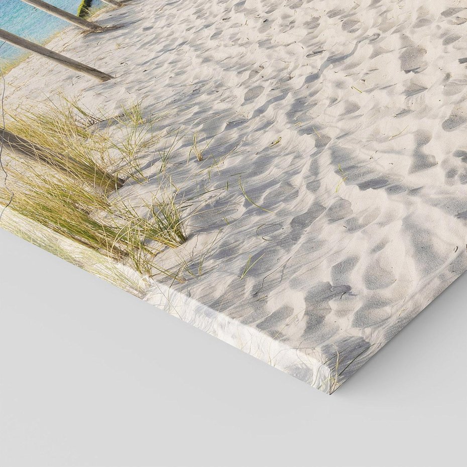 Obraz na płótnie 120x80 - Harmonia plażowego morza - plaża, morze