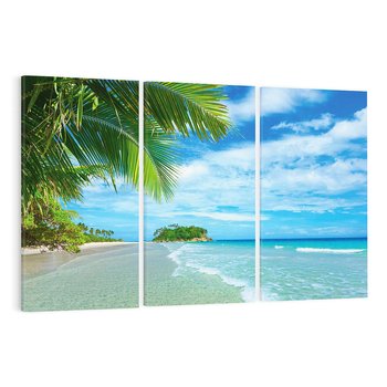 Obraz na płótnie 120x80 - Ucieczka do Raju - wyspa tropikalna, plaża