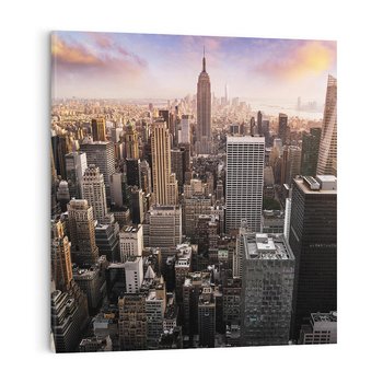 Obraz na płótnie 50x50 - Pulsujące serce USA - NY, Nowy Jork