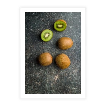 Plakat bez ramy 21x30 - : Zdrowe kąski - kiwi, owoce