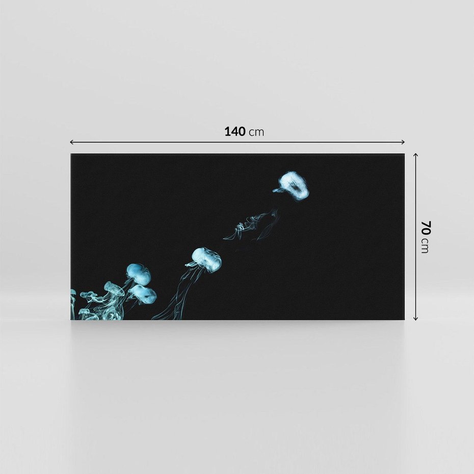 Obraz na płótnie 140x70 - Dym w abstrakcji - dym, abstrakcja