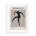 Plakat w ramie 50x70 - Sztuka Nowoczesności: Minimalistyczny Plakat - modern art, minimalistyczny plakat - rama biała