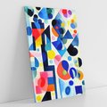 Obraz na płótnie 70x100 - Księga Akwarelowych Przeniknięć - abstrakcyjny obraz, różne kolorowe kształty