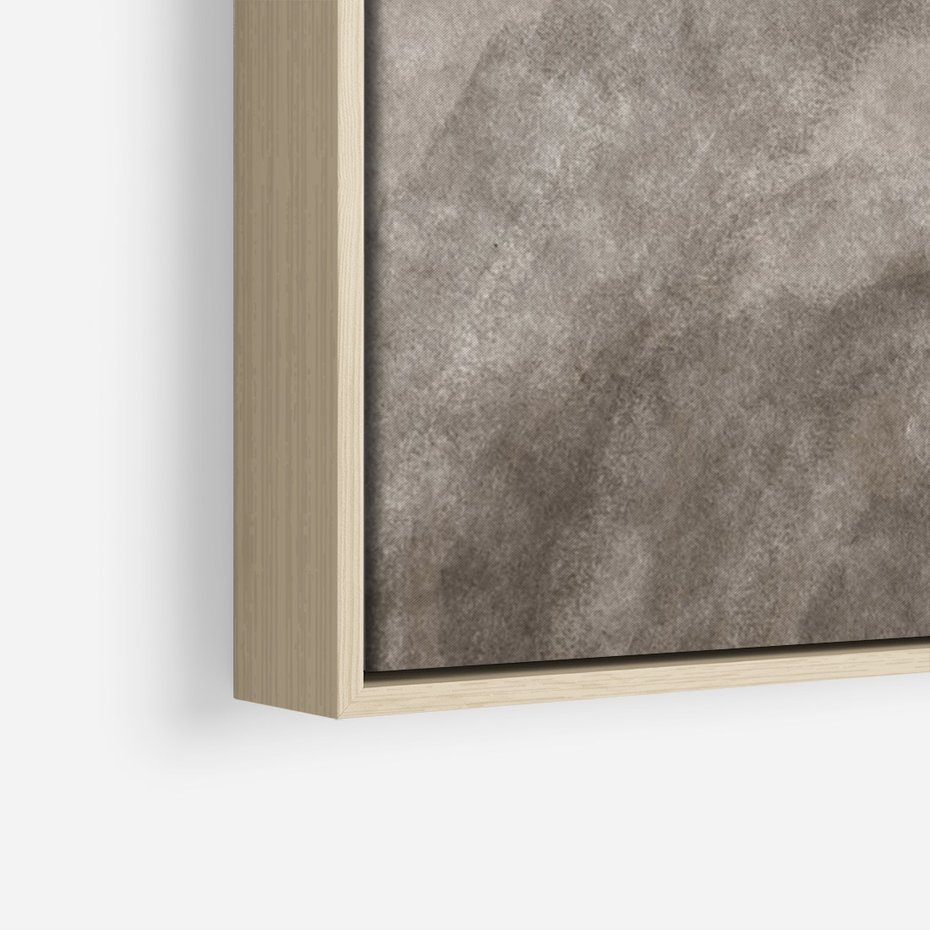 Obraz w ramie 80x120 - Przenikające Kształty - rozmyte cienie, abstrakcja - rama drewno