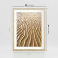 Plakat w ramie 30x40 - Piasek i Nieskończoność - pustynia, piasek - rama drewno