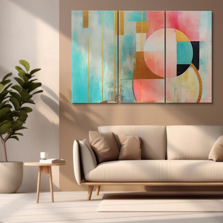 Obraz na płótnie 120x80 - Abstrakcyjny Bałagan - abstrakcja, obraz olejny