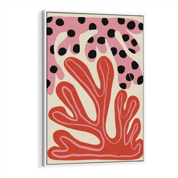 Obraz w ramie 80x120 - Księga Pastelowych Impulsów - abstrakcyjny obraz, plakat - rama biała