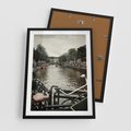 Plakat w ramie 50x70 - Miasto na Wodzie - holenderskie kanały, amsterdam - rama czarna