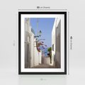 Plakat w ramie 30x40 - Podróże w Czasie: Perspektywiczna Uliczka - uliczka, perspektywa - rama czarna
