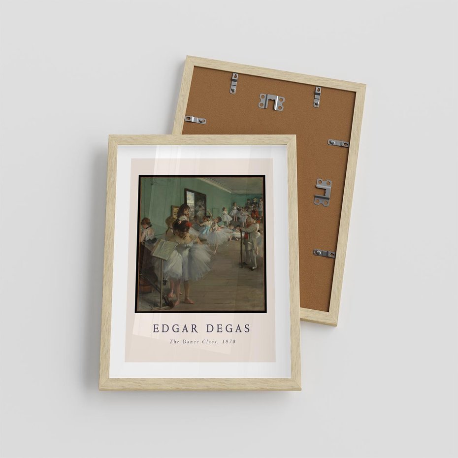 Plakat w ramie 30x40 - Elegancja Baletu - Edgar Degas, reprodukcja obrazu - rama drewno