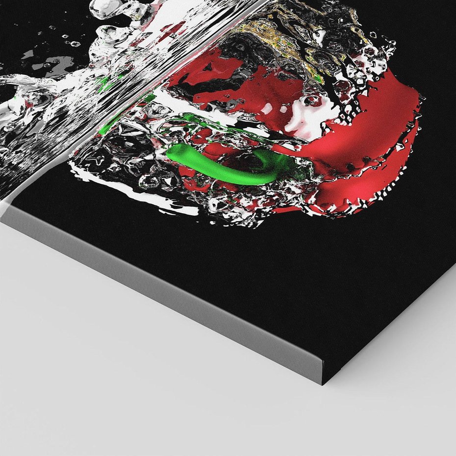 Obraz na płótnie 100x70 - Papryka Warzywna Eksplozja - papryka, woda